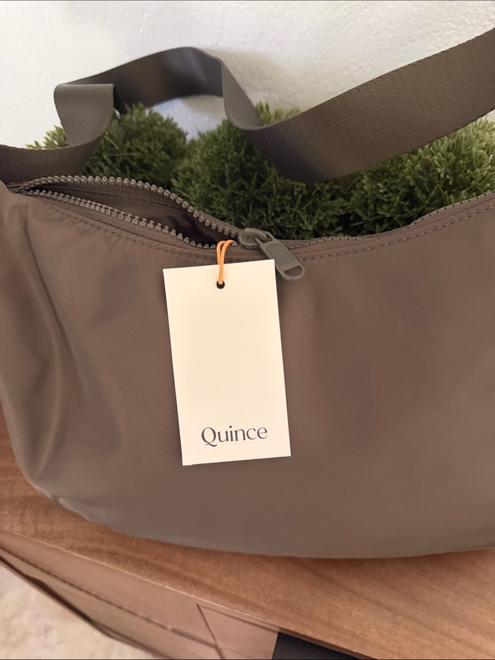 Quince Crescent Shoulder Bag in Ash Gray - Picture 3 of 4